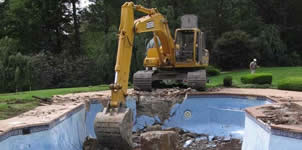 example of pool removal in Jacksonville, FL